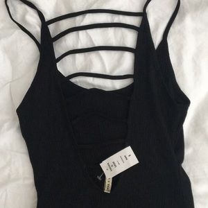 LF Tops - Black strappy ladder tank top LF Tops - Black strappy ladder tank top